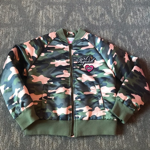Girl’s Camo Bomber Jacket size 7/8 - Picture 12 of 12